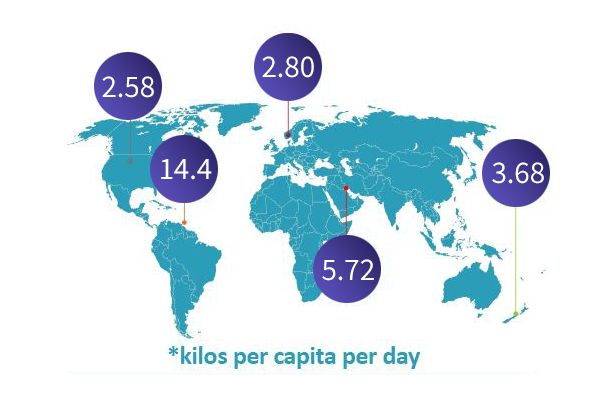 Most Waste Per Capita